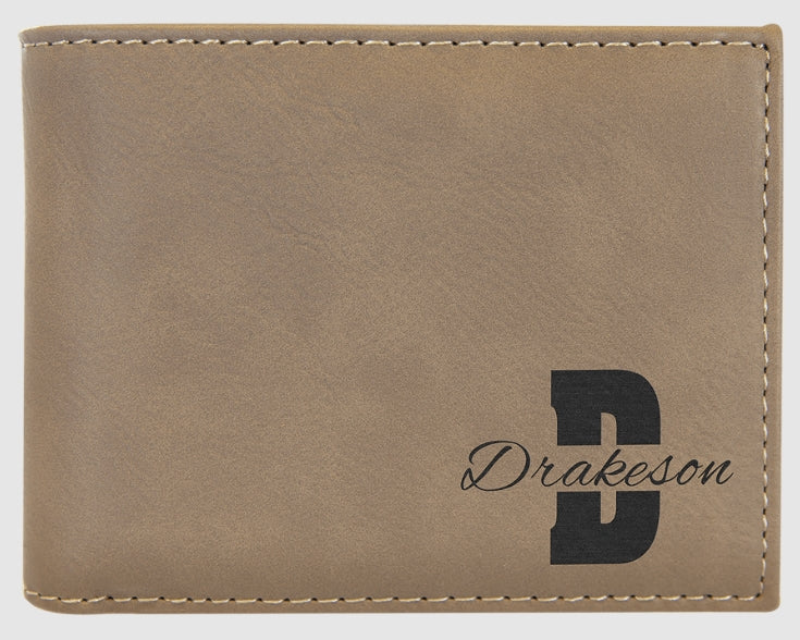 Men's Bi Fold Leather Wallet