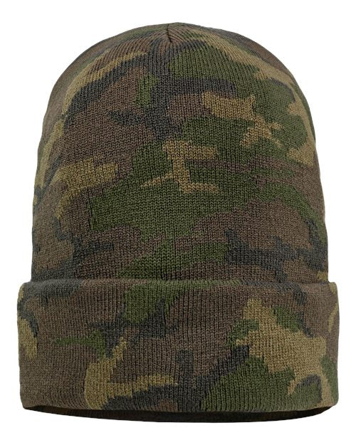Sportsman 12" Solid Cuffed Beanie