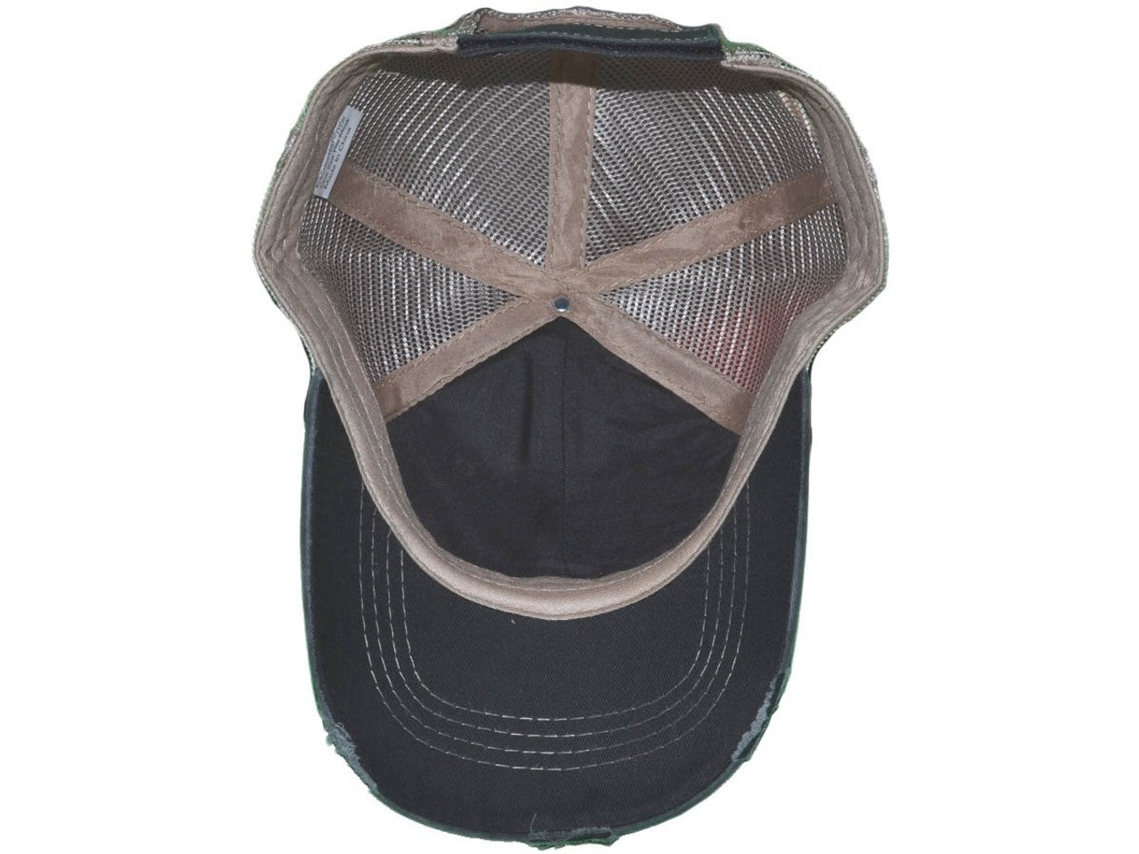 Vintage Distressed Trucker Hats - BK Caps Low Profile Pigment-Dyed Cotton Ripped (22 Colors Available) - 5226