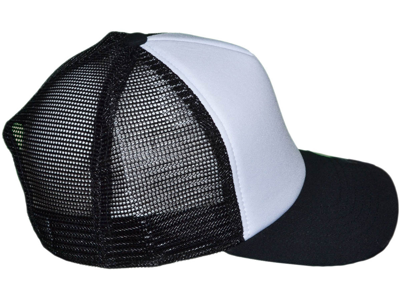 Premium Foam Trucker Hats – 5 Panel Cotton Front Mesh Back with Black Underbill (20 Colors) – Style 5358