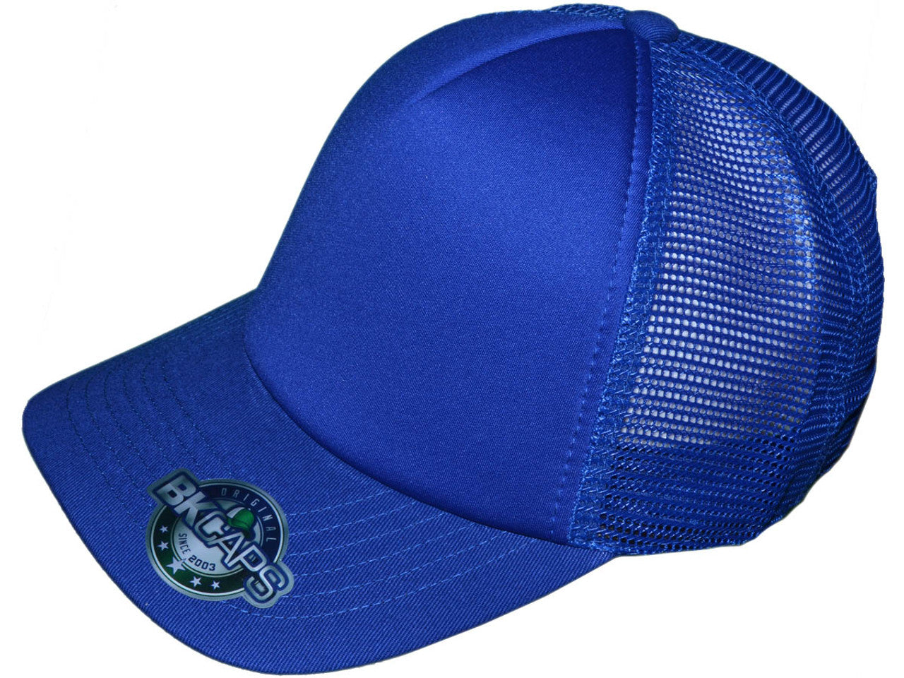Premium Foam Trucker Hats – 5 Panel Cotton Front Mesh Back with Black Underbill (20 Colors) – Style 5358