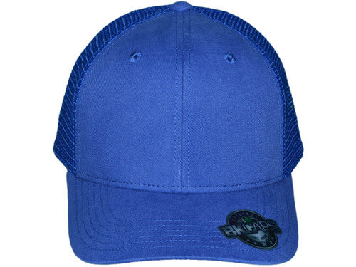 Solid Color Structured Slightly Curved Bill Trucker Hat