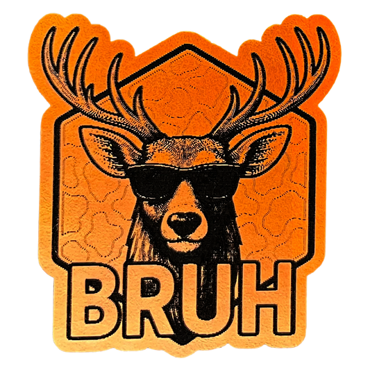 Buck Deer "Bruh" Bro Sunglasses Cool Saying Patch HillTopHats