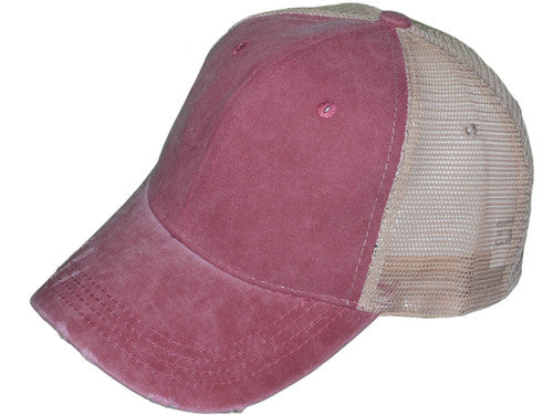 Vintage Mesh Low Profile Structured Pigment-Dyed Cotton Front Hat 5026 HillTopHats