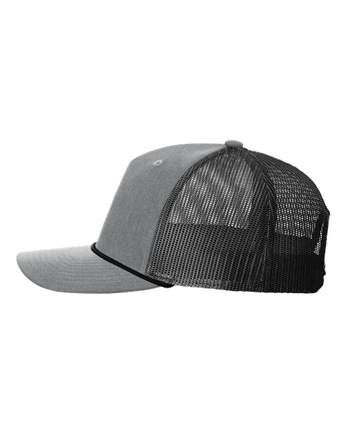 R112FPR Five-Panel Trucker Rope Cap