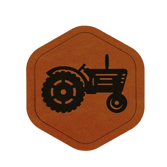 Hexagon Tractor Patch Caramel HillTopHats