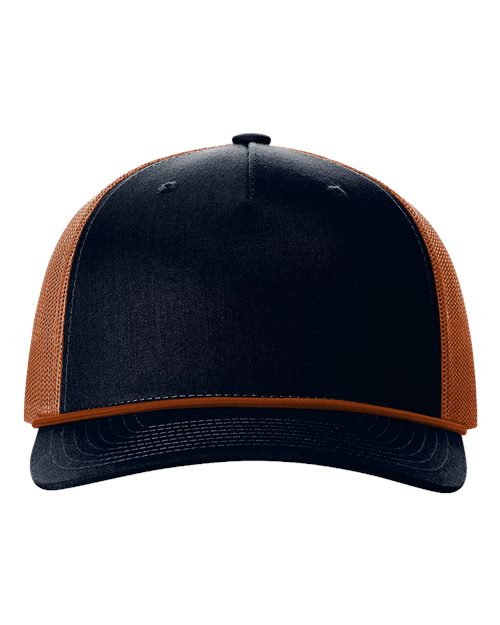 R112FPR Five-Panel Trucker Rope Cap