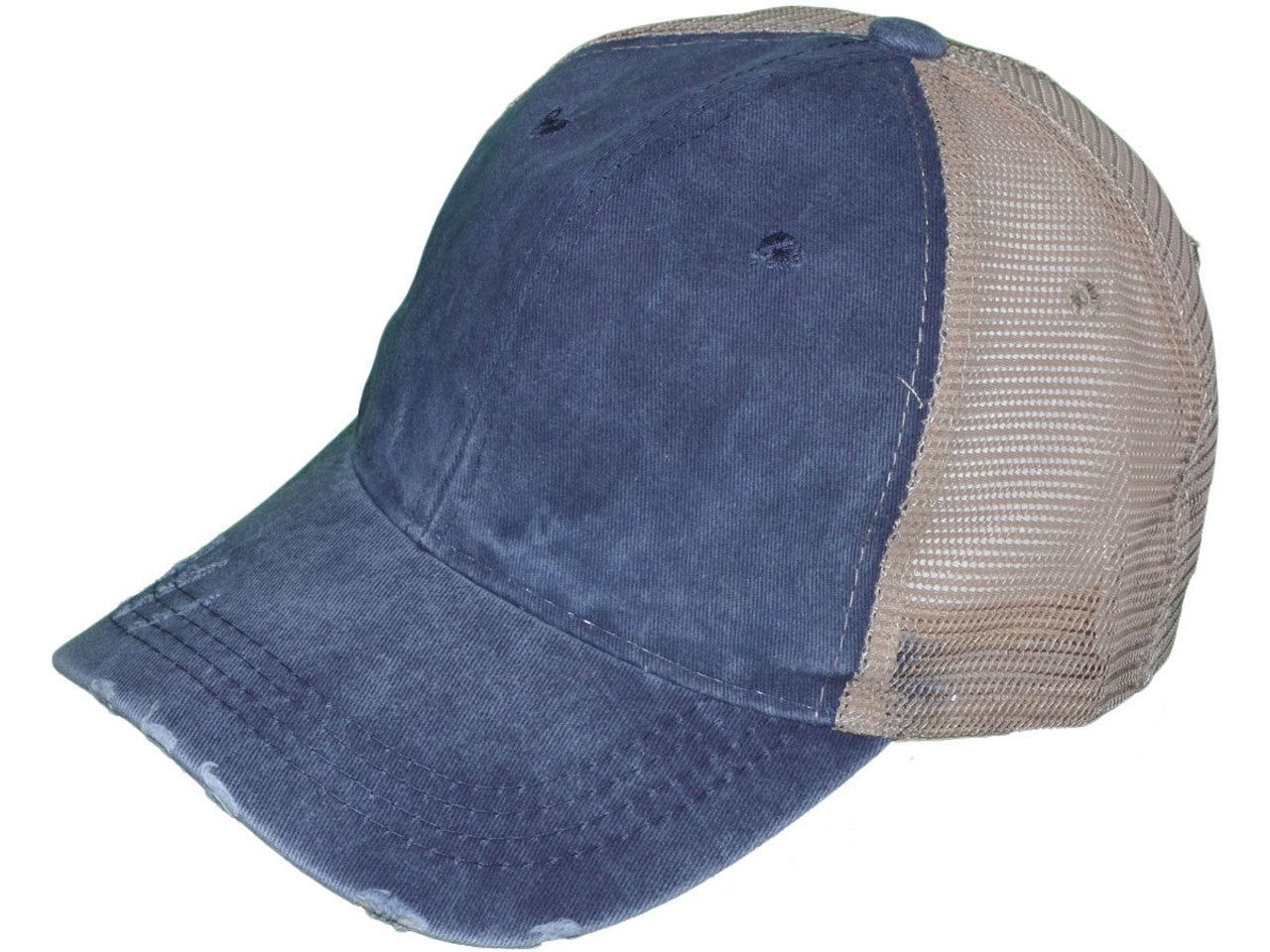 Vintage Mesh Low Profile Structured Pigment-Dyed Cotton Front Hat 5026 HillTopHats