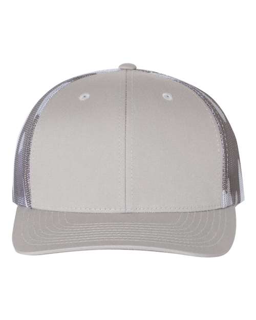 Richardson 112PM Silver/Grey Camo Mesh Trucker Hat