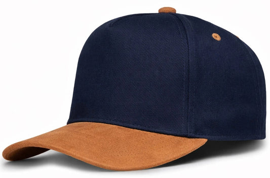 Blank A-Frame Snapback Hat with Eco Suede Bill