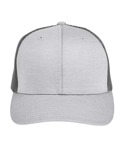 Team 365 Youth Zone Sonic Heather Trucker Cap Graphite