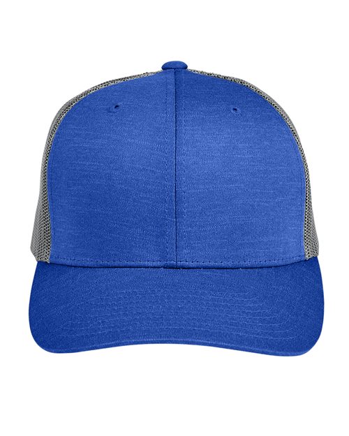 Team 365 Youth Zone Sonic Heather Trucker Cap - TT802Y