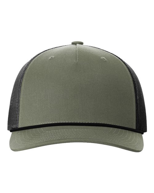 R112FPR Five-Panel Trucker Rope Cap