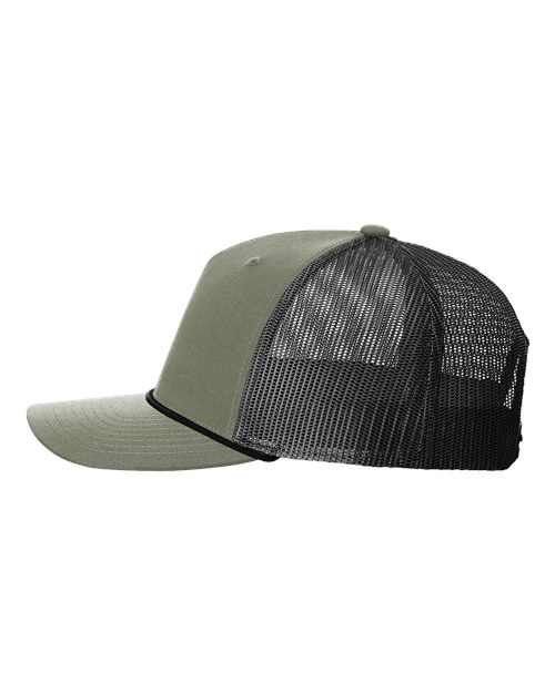 R112FPR Five-Panel Trucker Rope Cap