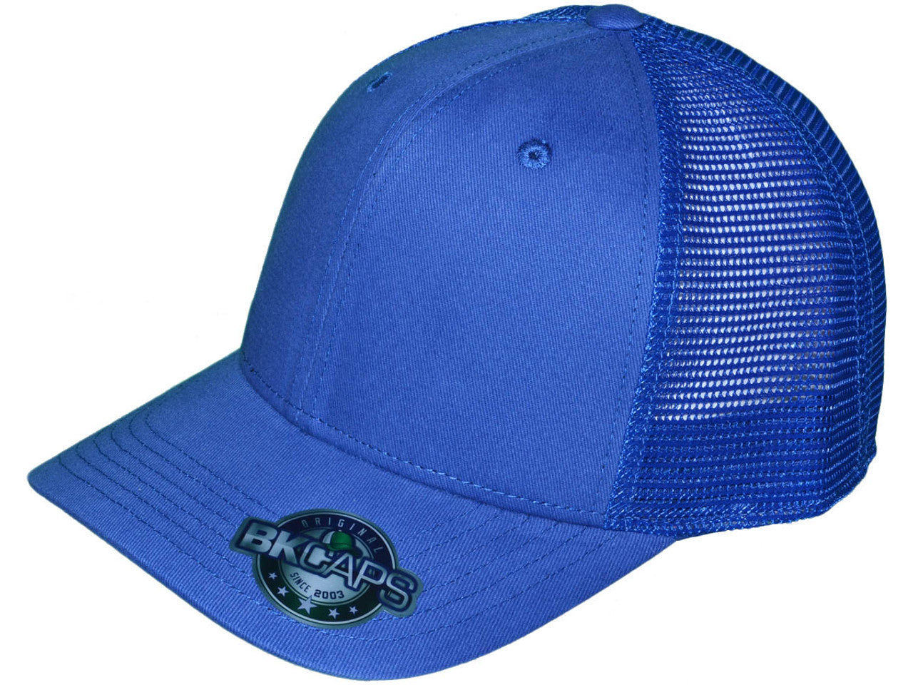 Structured Cotton Front Trucker Hat Mesh Back Snapback Cap