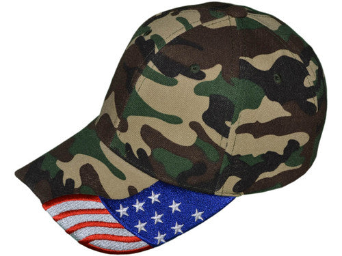 American Flag Embroidered Baseball Cap