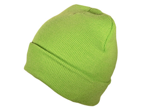 Blank Winter Long Knit Beanie Hat Snug Fit 15 Colors