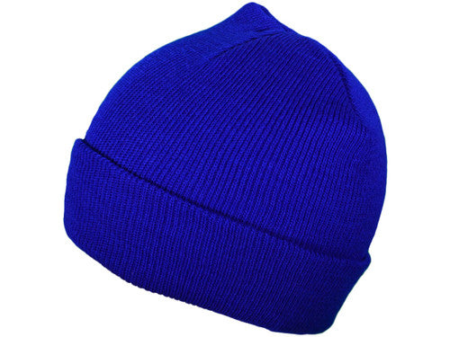 Blank Winter Long Knit Beanie Hat Snug Fit 15 Colors
